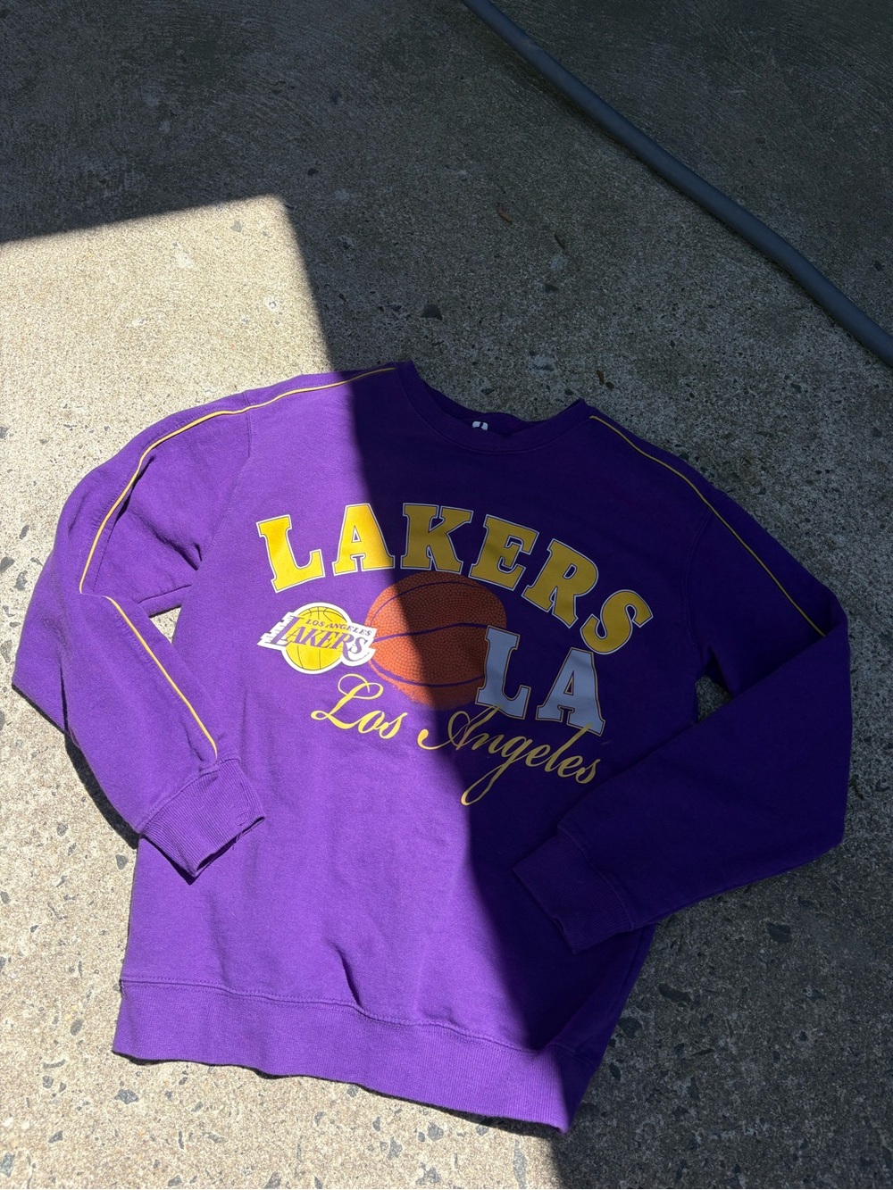 Los Angeles Lakers Purple Crewneck Sweatshirt men’s XS